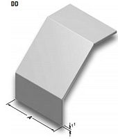 Крышка вертикальной внешней поворотной секции, серии UKK, осн. 100 мм, оцинкованный Сендзимир | код 3102568 | EAE