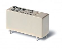 Низкопрофильное миниатюрное электромеханическое реле, монтаж на печатную плату, выводы с шагом 3.2мм, 1CO 10A, контакты AgNi+Au, катушка 48В DС (чувствит.), влагозащита RTIII | код 434170485001 | FINDER