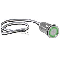 Кнопка сенсорная с подсветкой, без фиксации RUICHITS22-11C/G/S off-(on), М22, IP68, нержавеющая сталь | код 114209 | Ruichi