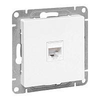 Розетка компьютерная СП Эпика RJ45 кат.5 механизм бел. EKF UP1-SOW-RJ45-5