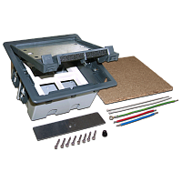 Лючок в пол на 4 модуля Mosaic 45x45 | код LAN-WA-FLBP-F45/4 | LANMASTER