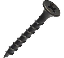 Саморез гипсокартон/дерево 3,5х32 черный (1000шт) - ведро | код 30256 | Партнер