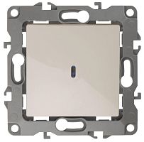 Механизм выключателя 1-кл. СП 12 10А IP20 12-1102-02 250В 10AX с подсветкой сл. кость | код Б0014634 | Эра