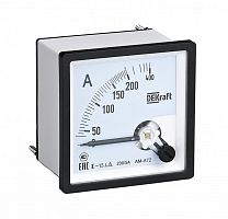 Амперметр аналоговый 60/5А AC 72х72мм КТ 1,5 трансф. подкл. | код 50205DEK | DEKraft
