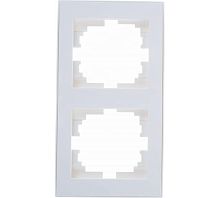 Рамка RAIN 2-ая вертикальная белая с боковой вставкой | код 703-0202-152 | Lezard