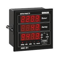 Измеритель параметров сети однофазный (мультиметр) ИМС-Ф1.Щ1 | код 40287 | ОВЕН
