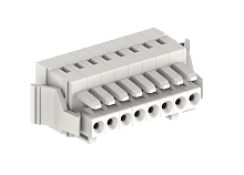 435104/150 Розетка каб. MCS, с защелкой и пластиной разгрузки натяжения, шаг 3.5мм, 4 конт., бел., шт | код 435104/150 | SUPU