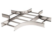 Х-ответвитель 80х200, R900, в комплекте с крепежными элементами и соединительными пластинами, необходимыми для монтажа, горячецинков | код LIX8902KHDZ | DKC