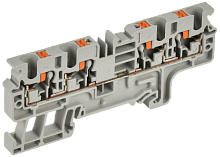 Колодка клеммная CP-MC 4 вывода 4мм2 серая IEK | код YCT22-00-4-K03-004 | IEK