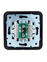 Розетка телевизионная проходная TV СП ASTI IP20 в сборе черн. бархат LEZARD 7081-4242-129