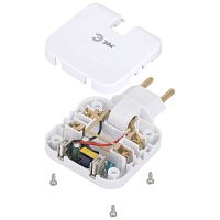 Разветвитель электрический 2-м 10А SPF-2-FL-USB 2USB поворотн. бел. Эра Б0069089